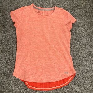 Under Armour Heathered Orange Athletic Tee